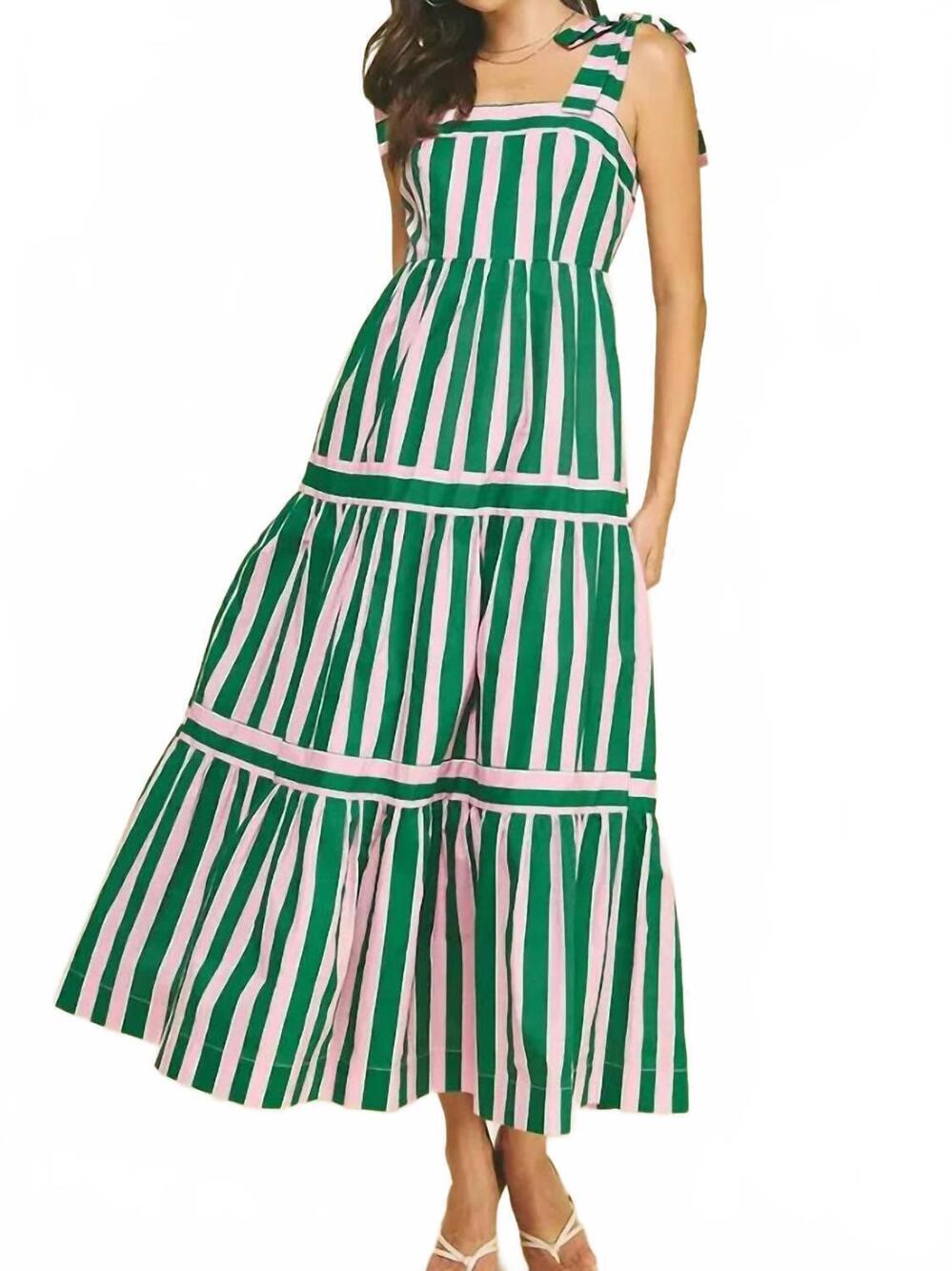 NEW PINCH watermelon maxi dress in multicolor
